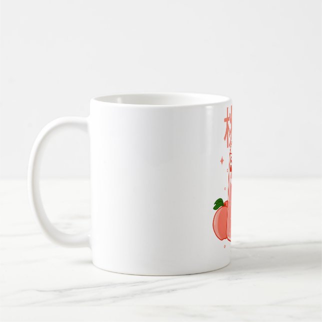 Kawaii Fruity Peach Milk Kaffeetasse (Links)