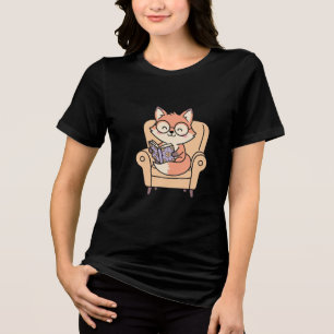 Kawaii Fuchs Lernzeit Tri-Blend Shirt