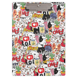 kawaii funny pet design - cute animal lover klemmbrett