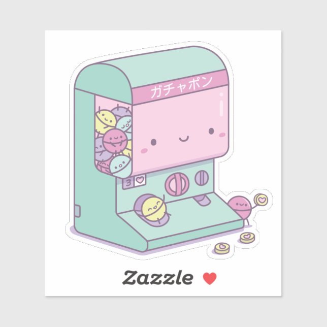 Kawaii Gachapon Japan Kapselspielzeug Doodle Aufkleber (Blatt)