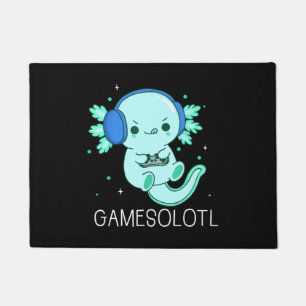 Kawaii Gamesolotl Axolotl Gamer Fußmatte
