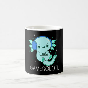 Kawaii Gamesolotl Axolotl Gamer Kaffeetasse