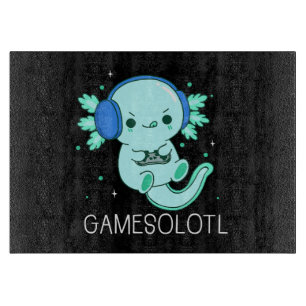 Kawaii Gamesolotl Axolotl Gamer Schneidebrett