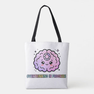 Kawaii Gehirn Lustig am Überdenken Tasche