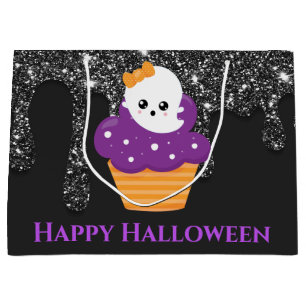 Kawaii-Geist-Halloween-Cupcake Große Geschenktüte