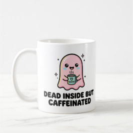 Kawaii-Geist Lustiger Tot Von Innen Aber Koffeinie Kaffeetasse