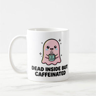 Kawaii-Geist Lustiger Tot Von Innen Aber Koffeinie Kaffeetasse