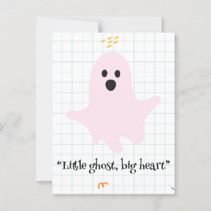 kawaii Geist, niedliche, spuke Halloween Postkarte