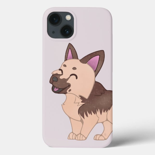 Kawaii German Shepherd Dog Case-Mate iPhone Hülle (Rückseite)