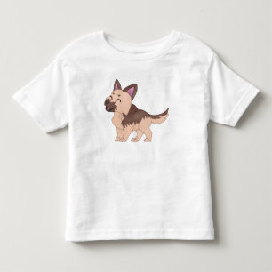 Kawaii German Shepherd Dog Kleinkind T-shirt