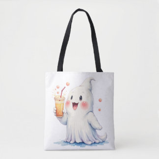 Kawaii Ghost Boire Sac fourre-tout Soda