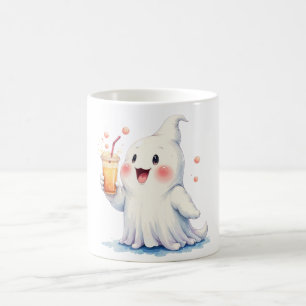 Kawaii Ghost Boire Soda Mug