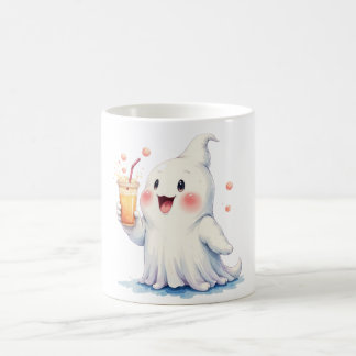 Kawaii Ghost Drinking Soda Tasse