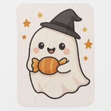 Kawaii Ghost mit Halloween Candy