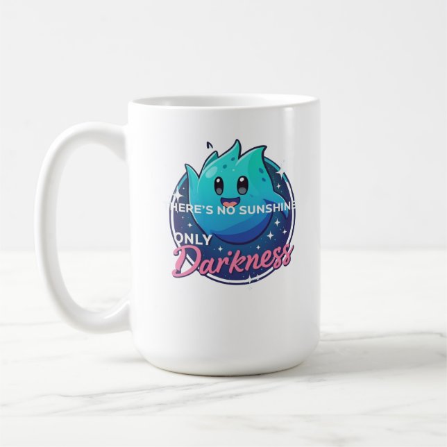 Kawaii Ghost No Sunshine Only Darkness Aesthetic Kaffeetasse (Links)
