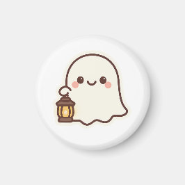 Kawaii Ghost with Lantern - Niedlich Spirit Design Magnet