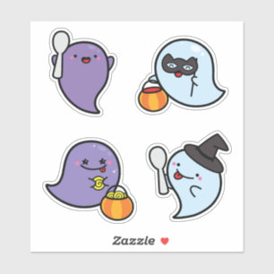 Kawaii Ghosts Sticker Pack