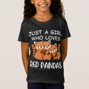 Kawaii gibt Frauen nur ein Mädchen, das Red Panda T-Shirt