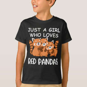 Kawaii gibt Frauen nur ein Mädchen, das Red Panda T-Shirt