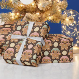 Kawaii-Gingerbread-Crew Geschenkpapier