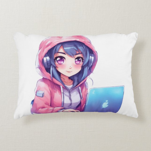 Kawaii Girl Dekokissen (Vorderseite)