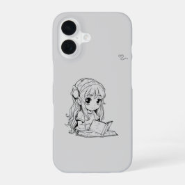 Kawaii Girl iPhone 16 Protective Case – Cute Anime iPhone 16 Hülle