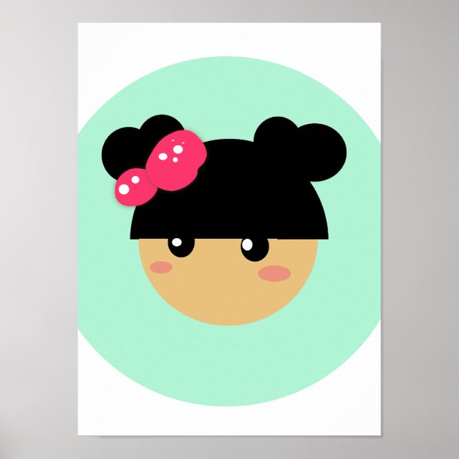kawaii-Girl-Poster Poster (Vorne)