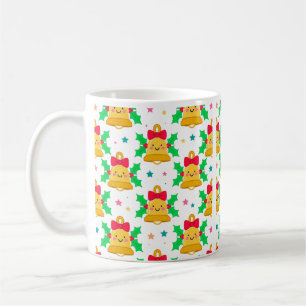 Kawaii-Glocken-Gesichter-Muster Kaffeetasse