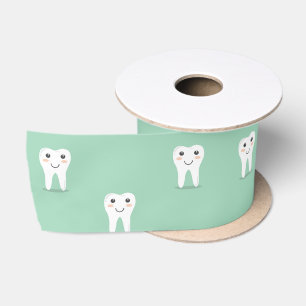 Kawaii-glücklicher Zahn Satinband