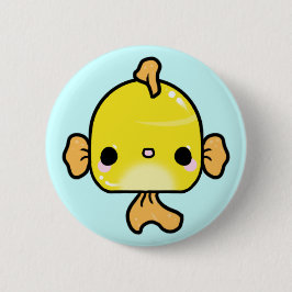 Kawaii Goldfisch (Sie ändern den Hintergrund!) Button