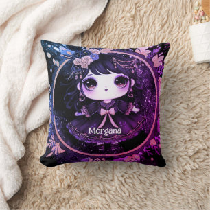 Kawaii Goth Girls Niedlicher Personalisierter Goth Kissen