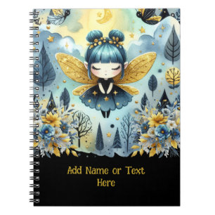Kawaii Goth Girls Niedlicher Personalisierter Goth Notizblock
