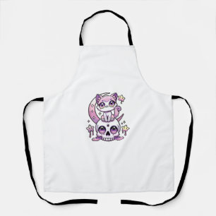 Kawaii Gothic Cat Pastel Gothic Goth Cat _4 Schürze