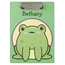 Kawaii Green Frog Personalisiert