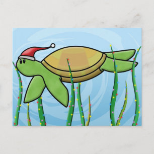 Kawaii Green Sea Turtle Weihnachten