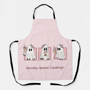 Kawaii-Halloween-All-Over-Print-Schürze – Süßes Ro Schürze