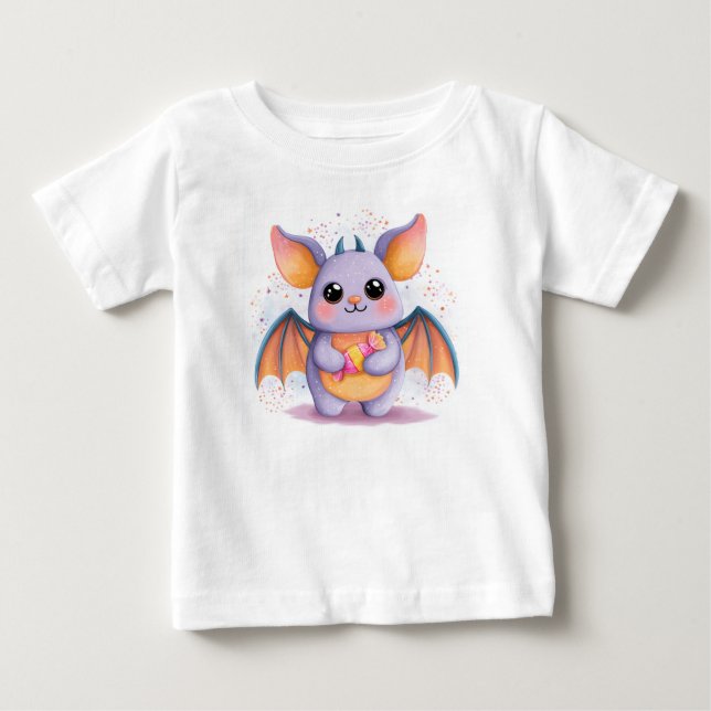 Kawaii Halloween Bat T - Shirt (Vorderseite)