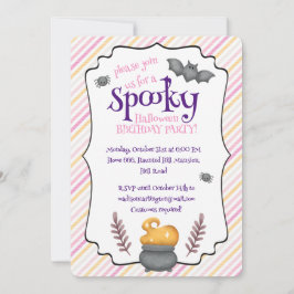 Kawaii Halloween Geburtstagsparty Einladung