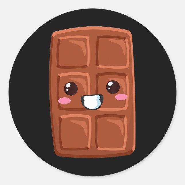 Kawaii Halloween Group Kostüm Party S'mores Choco Runder Aufkleber (Vorderseite)