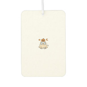 Kawaii Halloween Hund � Kürbis Geist Welpe Sticker Autolufterfrischer