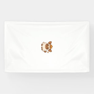 Kawaii-Halloween-Hund � Kürbis-Geist-Welpen-Aufkle Banner