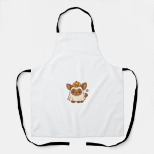 Kawaii-Halloween-Hund � Kürbis-Geist-Welpen-Aufkle Schürze
