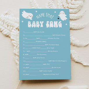 Kawaii Halloween Name Dieses Baby Song Game Card Einladung