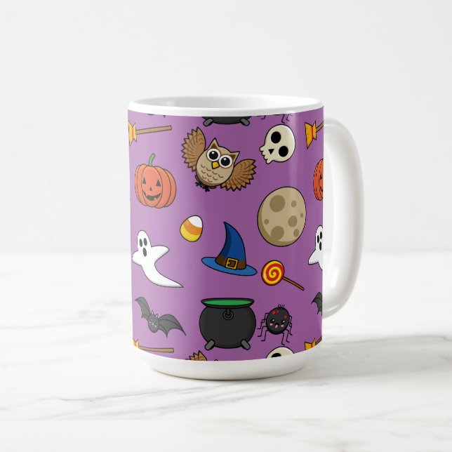 Kawaii Halloween Pack Kaffeetasse (VorderseiteRechts)