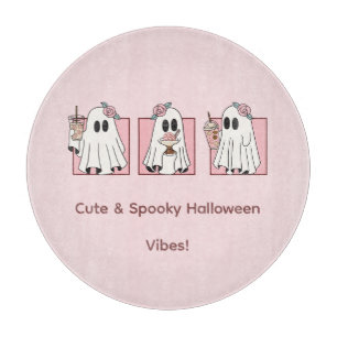 Kawaii Halloween Planche à découper rose