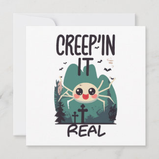Kawaii Halloween Spider Pun