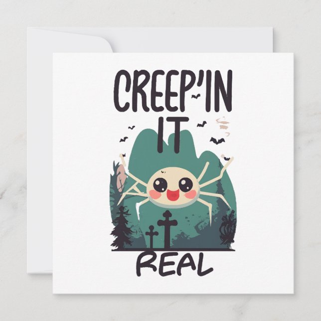 Kawaii Halloween Spider Pun (Vorderseite)