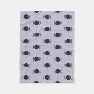 Kawaii Halloween Spiders Fleecedecke