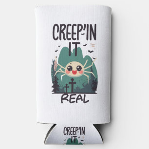 Kawaii-Halloween-Spinnen-Wortspiel Selters Dosenkühler