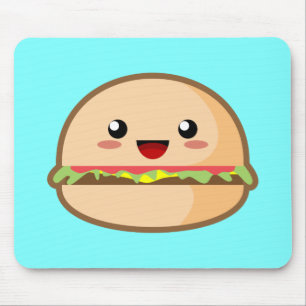 Kawaii Hamburger Mousepad